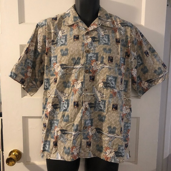 OP Sport Panair Hawaiian Button Down - Picture 3 of 7
